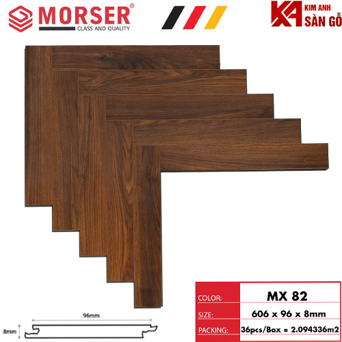 Sàn Gỗ Xương Cá Morser 8mm MX-82